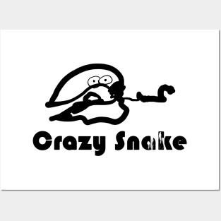 Crazy Snake Posters and Art